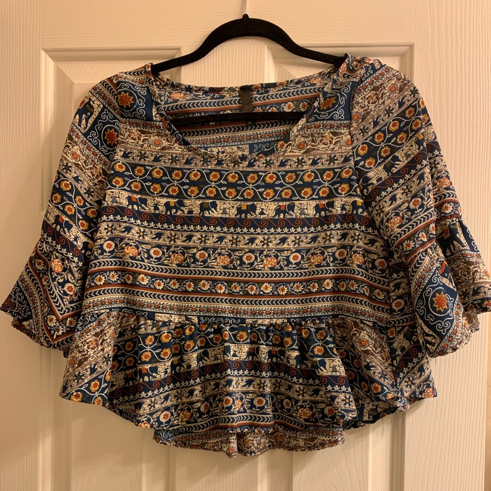 Boho Crop with ruffles